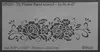 ibicci DL Flower Lace band stencil to fit 4"-6" high